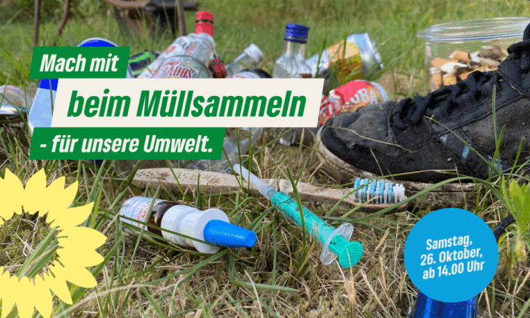 Müllsammeln mit den Grünen in Bad Lippspringe