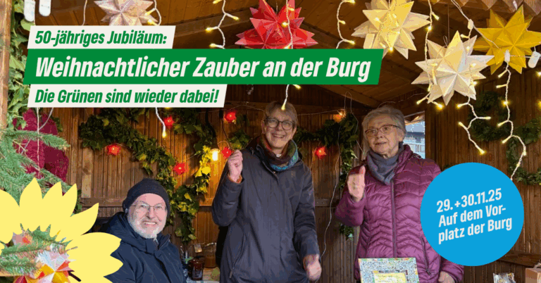 Die Grünen Bad Lippspringe auf dem „Weihnachtlichen Zauber an der Burg“ – Zum 50. Jubiläum mit vielen handgemachten Leckereien