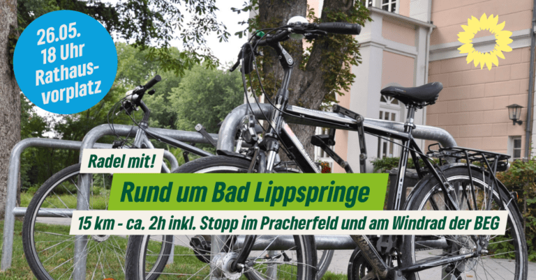 Stadtradeln mit den Grünen – rund um die Badestadt