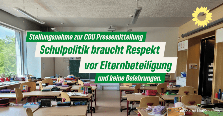 Schulpolitik braucht Respekt vor Elternbeteiligung – keine Belehrungen