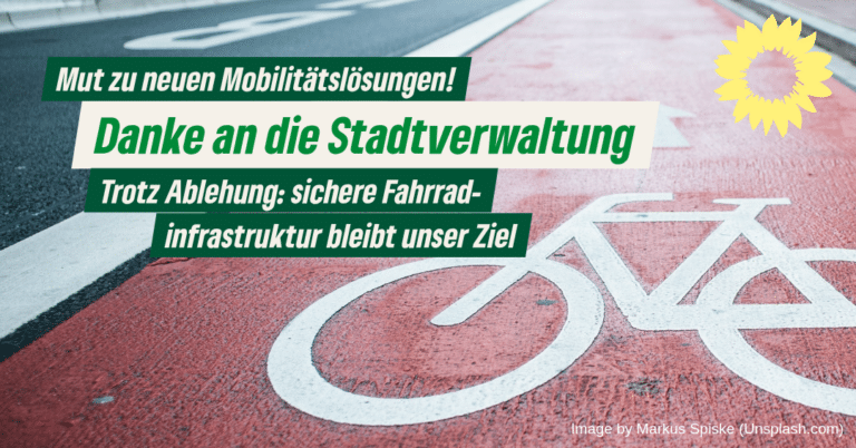 Fahrradstraße: Grüne danken Verwaltung für den engagierten Vorstoß
